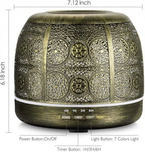 500ML DIFFUSERS FOR LARGE ROOM IRON METAL AROMATHERAPY DIFFUSER