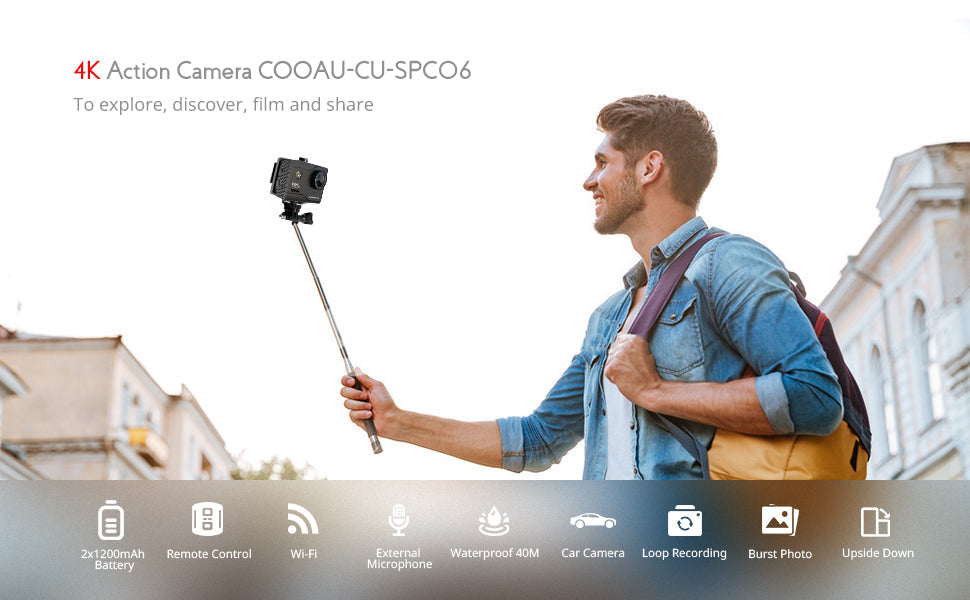 COOAU ACTION CAMERA CU-SPCO6