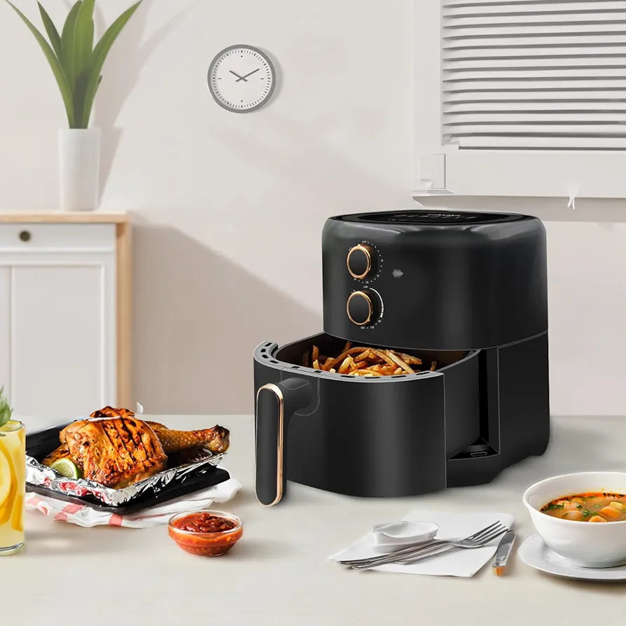 SHANBEN Air Fryer Oven 4.5L Household Multifunction Cooker Kitchen Appliances Automatic Bake Oilless Oil Free Nonstick Basket 1500W SB-16