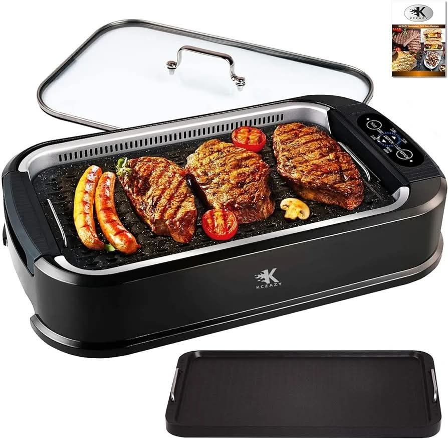 KCZAZY ELECTRIC SMOKELESS GRILL