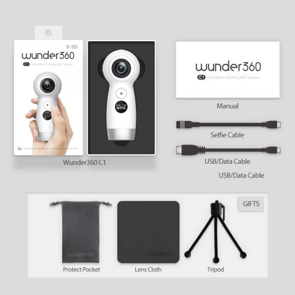 Evomotion Wunder360 4K Capable Action VR Video 360 Degree Camera