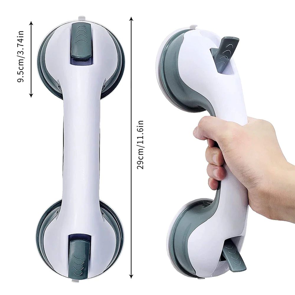 Anti Slip Bathroom Handle, Helping Handle Suction Cup Easy Grip Safety Support