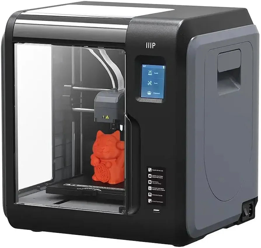 Monoprice Voxel 3D Printer - Fully Enclosed with Removable Heated Build Plate (150 x 150 x 150 mm) Touch Screen, 8GB And Wi-Fi, Black/Gray, Large