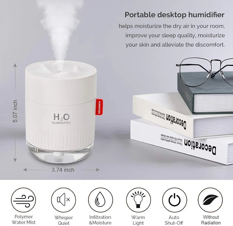 Snow Mountain H2O USB Humidifier, Grey