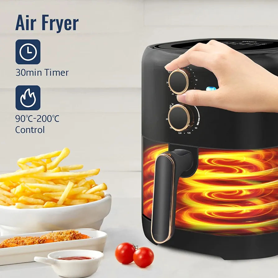 SHANBEN Air Fryer Oven 4.5L Household Multifunction Cooker Kitchen Appliances Automatic Bake Oilless Oil Free Nonstick Basket 1500W SB-16