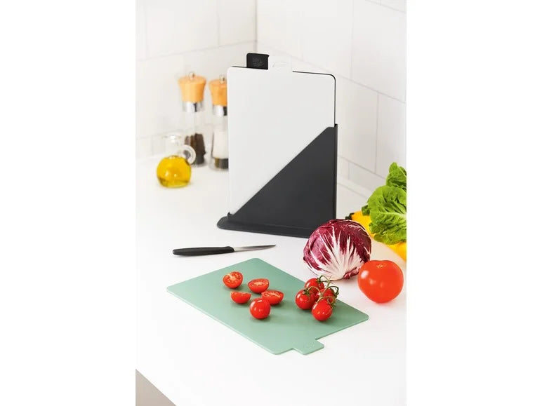 ERNESTO® SET OF 3 CHOPPING BOARD SET WITH STAND