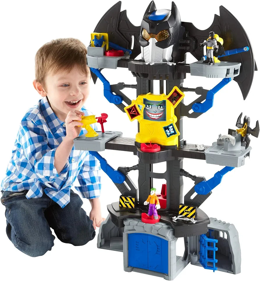 Fisher-Price Imaginext DC Super Friends Batman Playset Transforming Batcave with Batman & The Joker Figures for Preschool Kids Ages 3+ Years