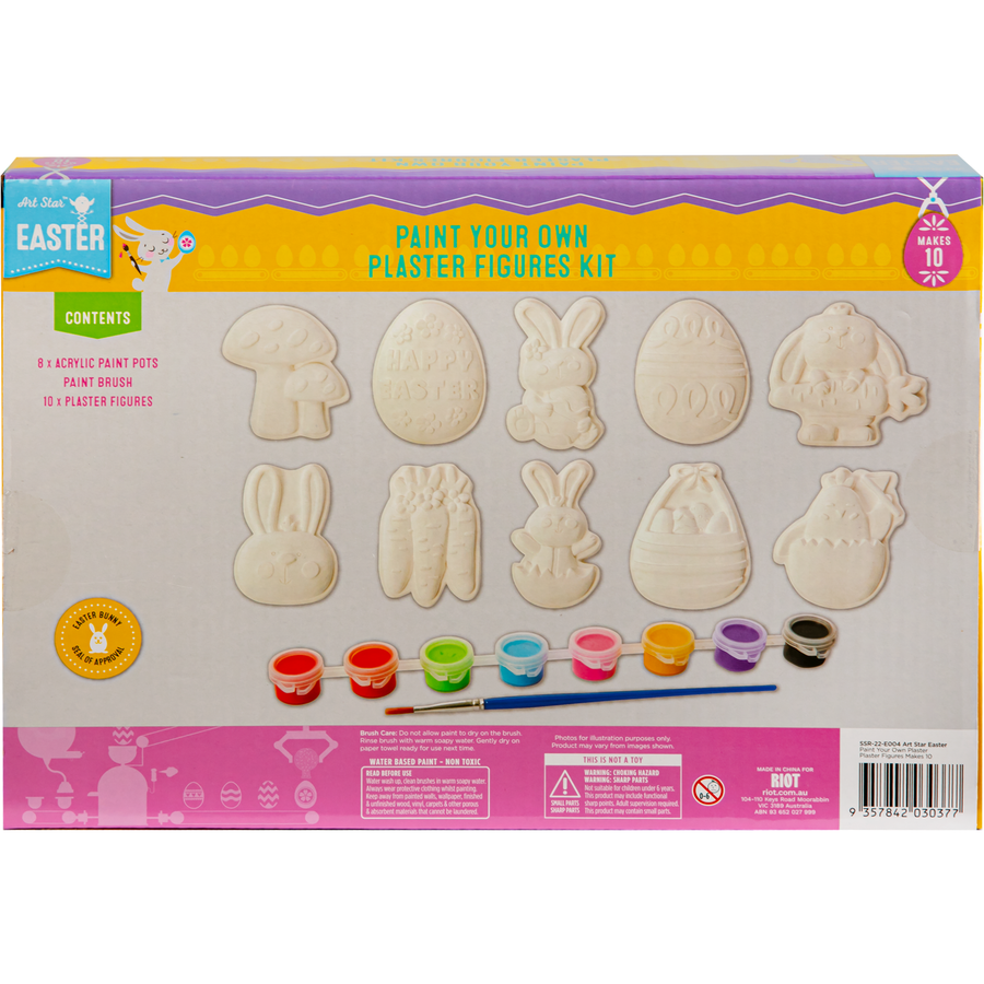 Art Star Easter Paint Your Own Plaster Figures (Makes 10)