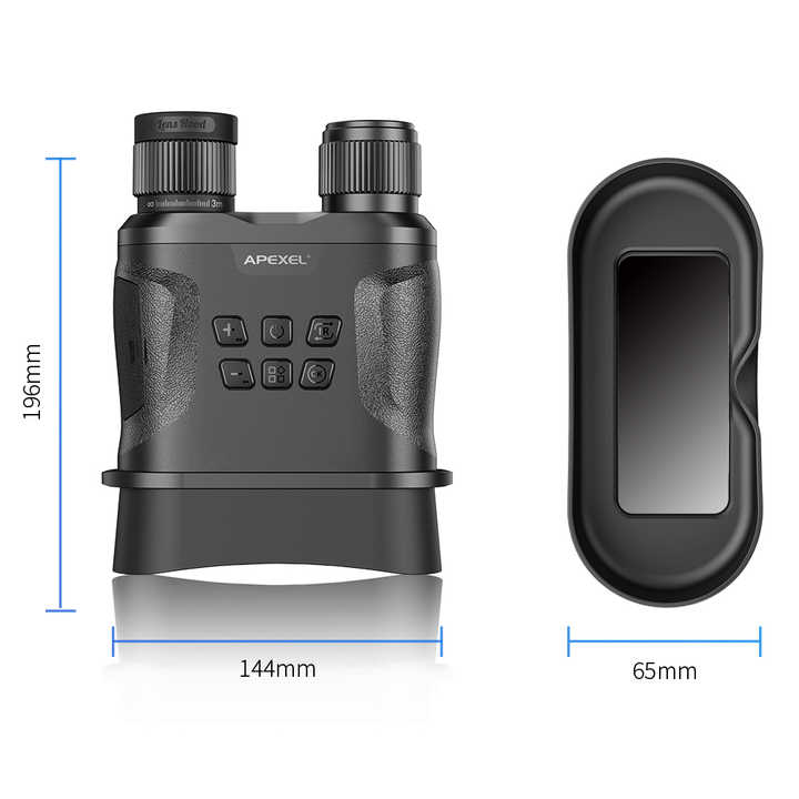 APEXEL APL-NV001+ UHD Recording Night Vision Digital Infrared Binoculars Photos Videos for Hunting and Surveillance 800m Detection range