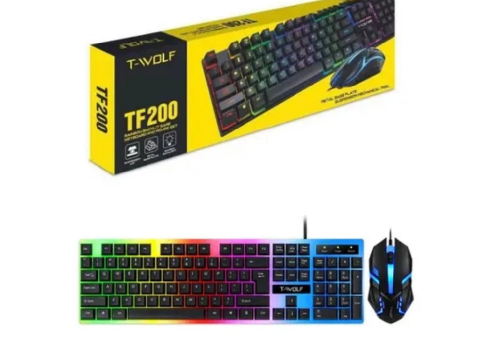 T-Wolf TF230 Wired Keyboard & Mouse