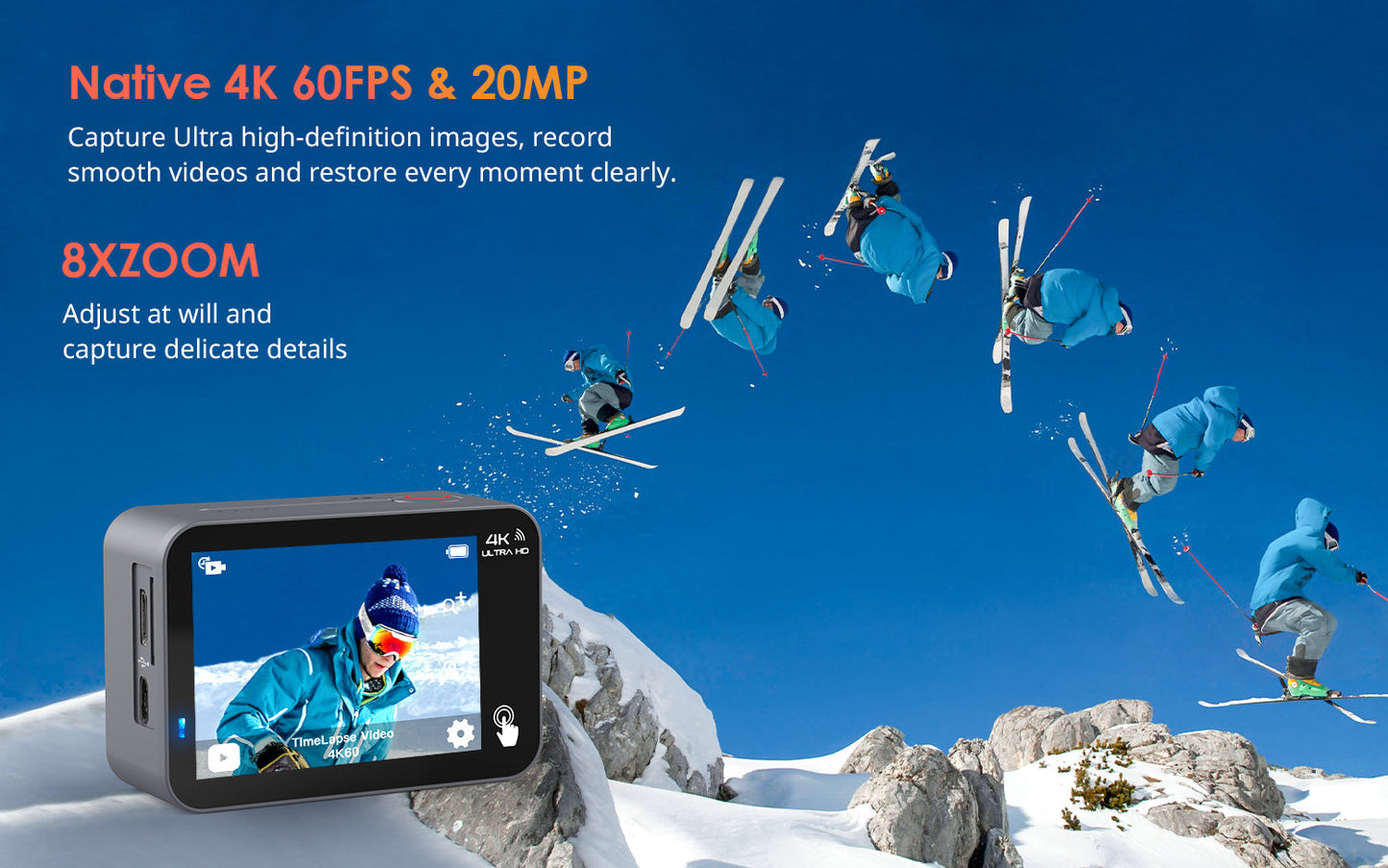 COOAU NATIVE 4K ACTION CAMERA CU-SPCO2