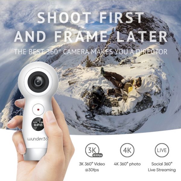 Evomotion Wunder360 4K Capable Action VR Video 360 Degree Camera