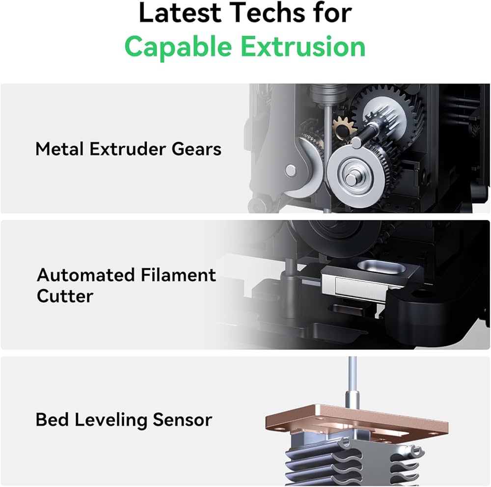 Creality Hi (A) 3D Printer, Multi Color Printing (Need CFS), Max 500mm/s High Printing Speed,Auto Leveling, Print Size 260 * 260 * 300mm.