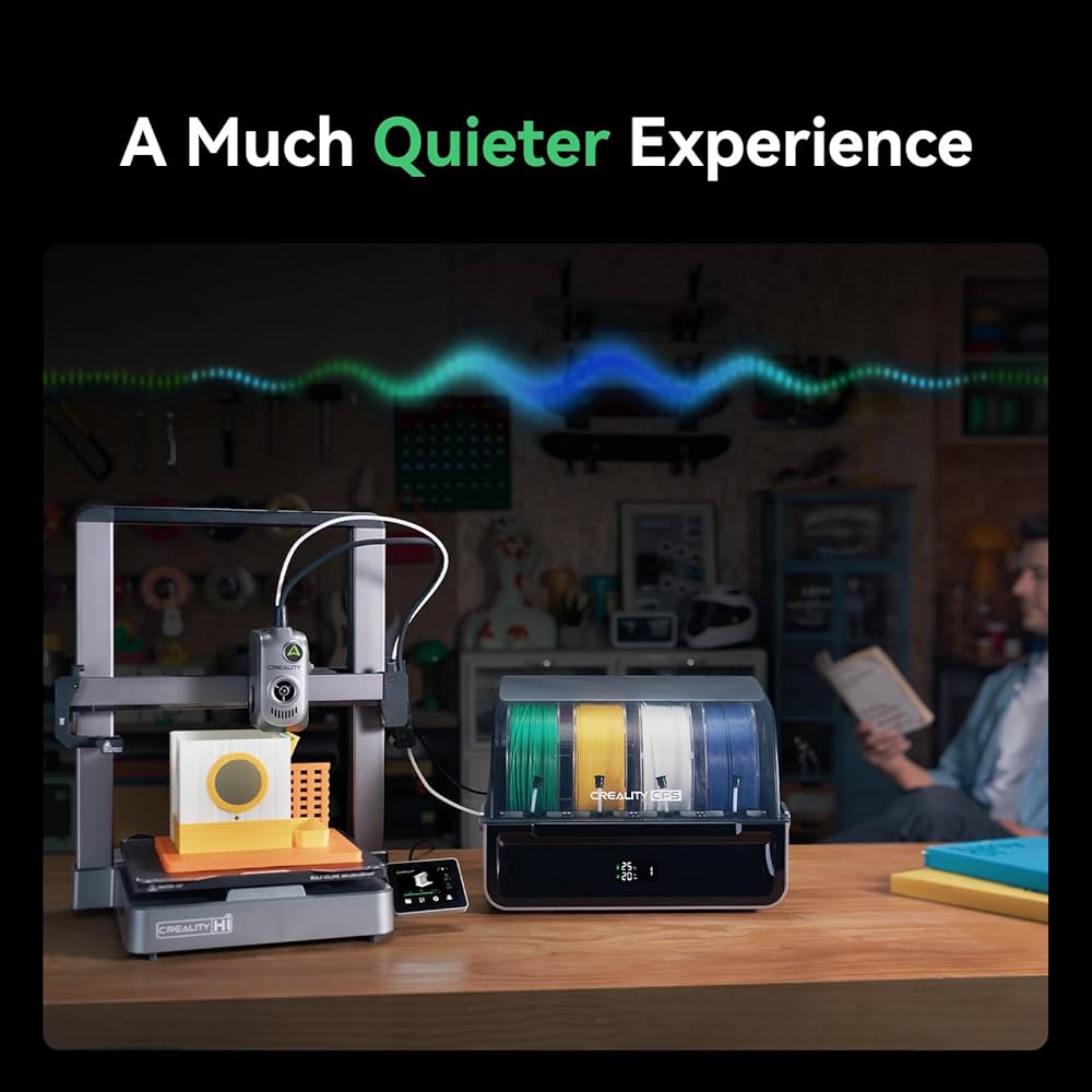 Creality Hi (A) 3D Printer, Multi Color Printing (Need CFS), Max 500mm/s High Printing Speed,Auto Leveling, Print Size 260 * 260 * 300mm.