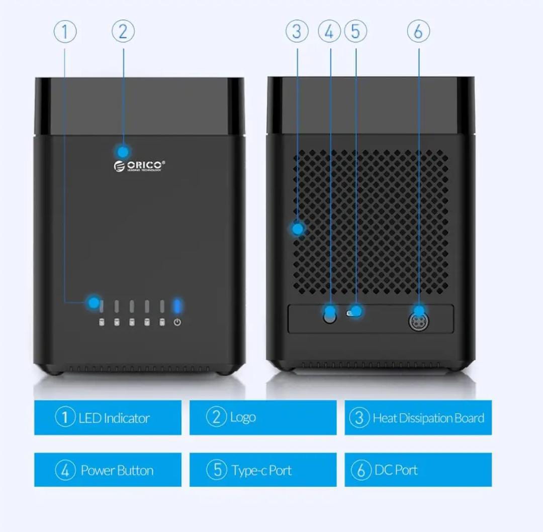 ORICO 5 Bay 3.5inch Hard Drive Enclosure