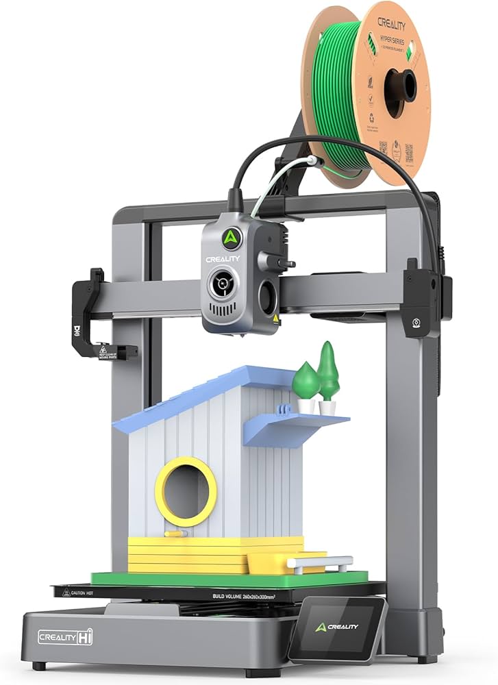 Creality Hi (A) 3D Printer, Multi Color Printing (Need CFS), Max 500mm/s High Printing Speed,Auto Leveling, Print Size 260 * 260 * 300mm.