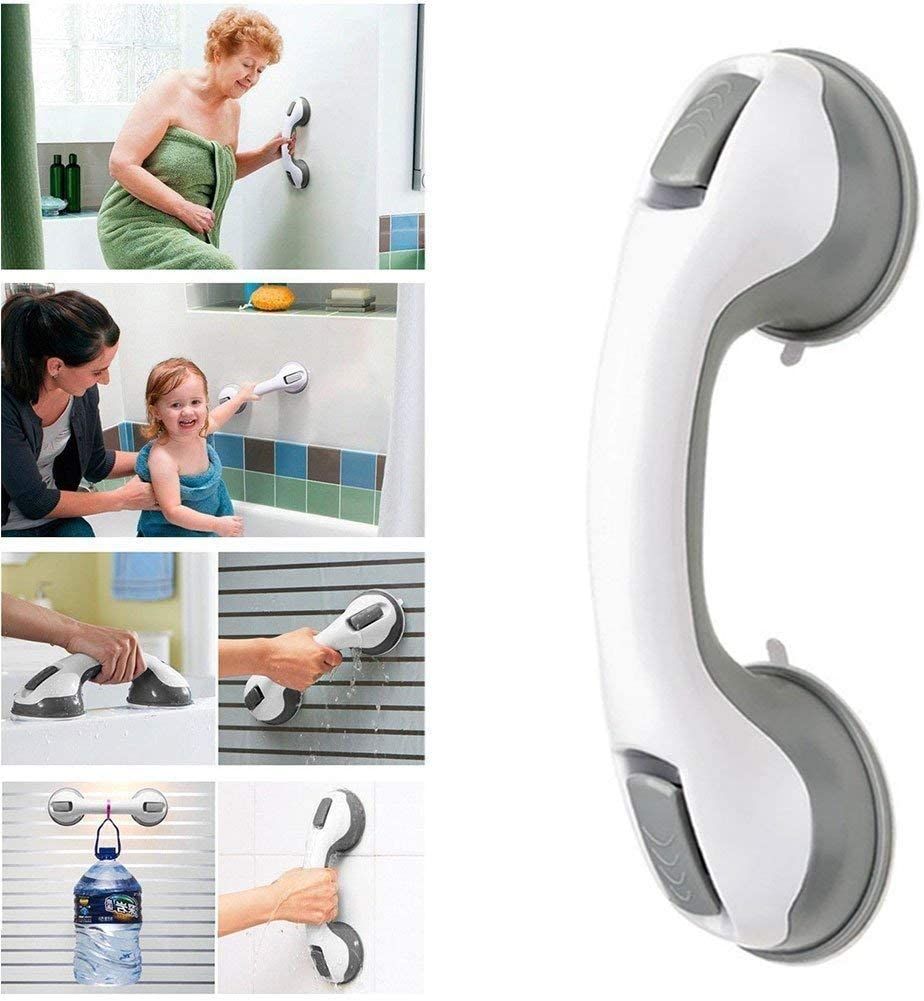 Anti Slip Bathroom Handle, Helping Handle Suction Cup Easy Grip Safety Support